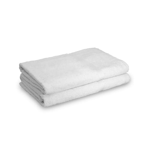 Fairview Pool & Beach Towel, Cotton Woven Dobby Border, 34x70, 18.0 lbs/dz, White